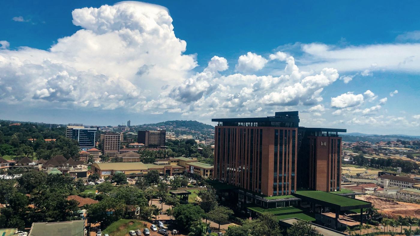 View over Kampala from a tall building
